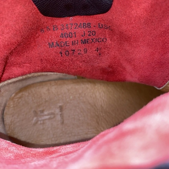 NWOT Frye Veronica engineer, Burgundy, leather boo size 6.5 B - Picture 11 of 13